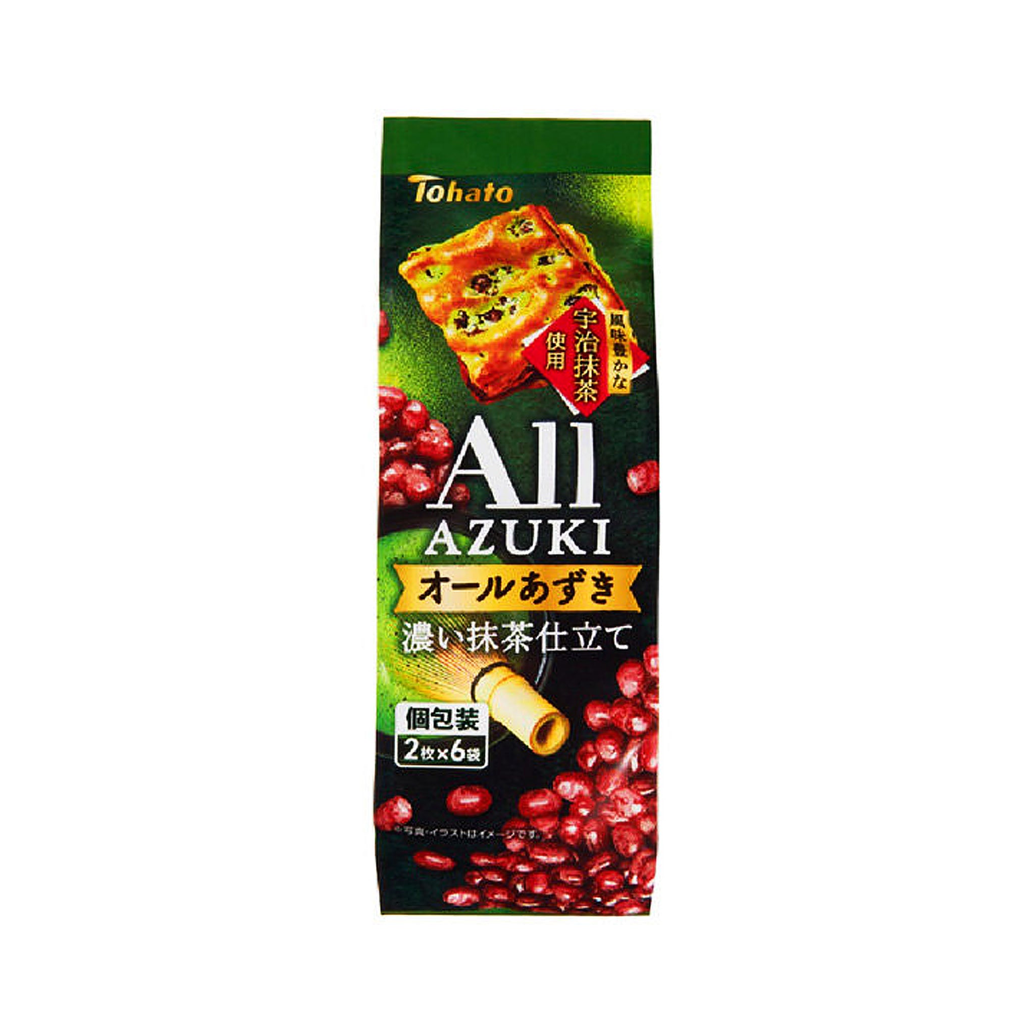 Tohato All Azuki Rich Matcha Style 12 pieces